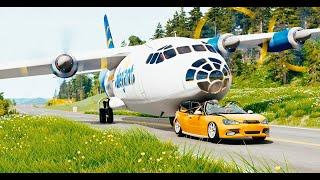 Airplane Emergency Landing Crashes - BeamNG Drive