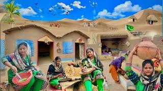 Desert women afternoon routine | Cooking traditional recipe | Village life Pakistan
