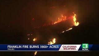 Franklin Fire in Malibu grows to more than 3,900 acres