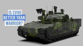 The CV90 infantry fighting vehicle shows what might become of the British Army's Warrior IFV