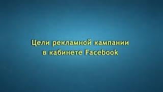 Определение целей рекламной кампании. Рекламный кабинет фейсбук
