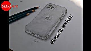 How To Draw a Apple iPhone 13 Pro Max Mobile | Please Support