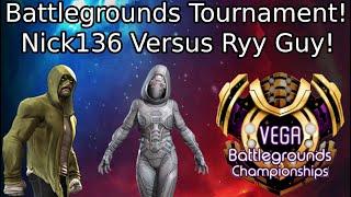 Live! Vegas 3 Star Battlegrounds Tournament! Nick136 Vs Ryy Guy Into Friendlies! | MCOC