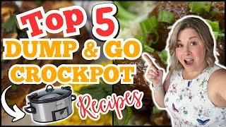 TOP 5 BEST SUMMER DUMP & GO CROCKPOT RECIPES that WILL BLOW you MIND | SIMPLE & AMAZING MEALS