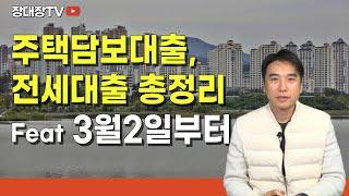 [장대장TV] 주택담보대출,전세대출 총정리 Feat 3월2일부터 #장대장 #부동산전문가 #장용석 #부동산재테크 #주담대 #주택담보대출 #담보대출 #다주택자 #대환대출