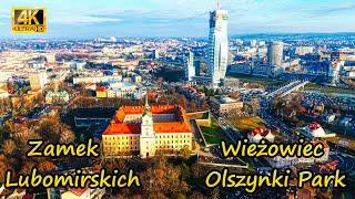 Rzeszów - Olszynki Park Tower and Lubomirski Castle (drone 4K)