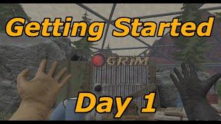 GRIM | Starting Out Day 1 | Rust VR on MARS!