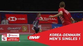 Thomas Cup | MS1 | SON Wan Ho (KOR) vs Viktor AXELSEN (DEN) | BWF 2018