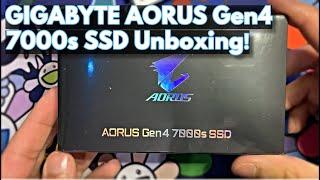 GIGABYTE AORUS Gen4 7000s SSD Unboxing [4K]