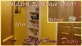 How to build a hidden bookcase door! make a hidden room through a bookcase! Shely Home Design