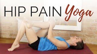 Yoga for Hip Pain - 10 minute Supine Stretch Practice for Bursitis and Pain in the Hip