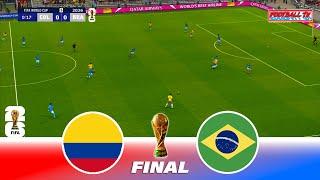 COLOMBIA vs BRAZIL - FIFA World Cup 2026 Final USA | Full Match All Goals | PES Gameplay PC