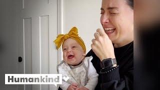 Enjoy every second of this baby giggling | Humankind