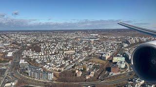 [4K] ICN-BOS Korean Air Boeing 777-300ER Landing at Boston Logan International Airport