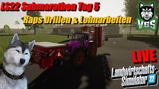 LS22 | Submarathon Tag 5 & Lohnarbeiten & Raps Drillen & Chained Together Zocken Live