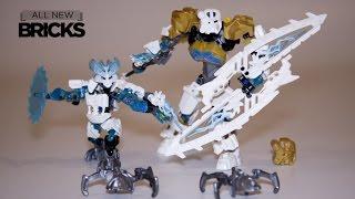 Lego Bionicle 70788 Kopaka Master of Ice with 70782 Protector of Ice Lego Speed Build