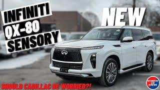 NEW 2025 INFINITI QX80 SENSORY! | *Full Walkaround Review* | Should Cadillac Be Worried?!