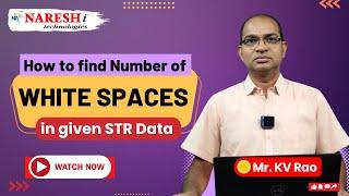 How to Count White Spaces in String | How to Find Spaces in Python Strings | NareshIT #pythonstrings