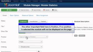 Joomla 3.0 - Statistics Module