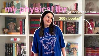 every single book on my physical tbr (200+ books!)  & detailed bookshelf tour!