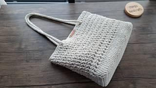 DIY Crochet Tote Bag Tutorial | Beginner friendly!