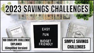 2023 SAVINGS CHALLENGES | 100 ENVELOPE CHALLENGE EXPLAINED | BUDGET FRIENDLY SAVINGS | SAVINGS