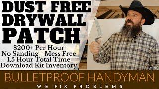 Dust Free Drywall Patching - Fast And Profitable - $200+ Per Hour - Download Kit Inventory - 4K -