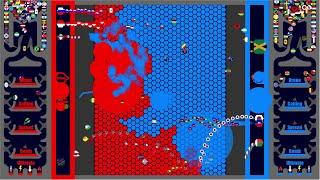 Chaotic Territory War - Country Marble Race in Algodoo