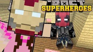 Minecraft: SUPERHEROES (BECOME EPIC HEROES & VILLAINS WITH POWERS!) Mod Showcase