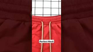 How to tie trouser knotclothing hack #shorts #hacks #ytshorts