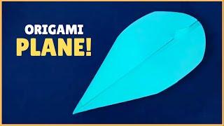 How to Make a Paper Airplane That Flies in a Circle - Origami Paper Aeroplane Easy