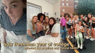 getting vulnerable about my mental and physical health my first year of college