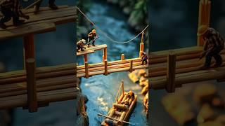 Tiny World, Big Dreams! #MiniatureWorld #TinyWorkers #EpicBuild #Satisfying #Handmade #youtube #ai