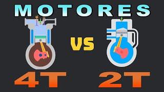 Cómo funciona un Motor 2T Vs. Motor 4T en una sencilla explicación.