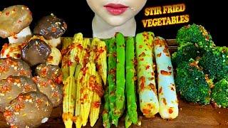 SPICY FOOD||STIR FRY VEGETABLES WITH GARLIC, CHILI