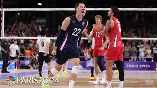 Team USA secures redemption and gets into men's volleyball knockout stage | Paris Olympics