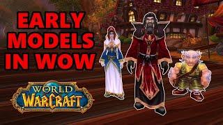 Early Character Models in World of Warcraft