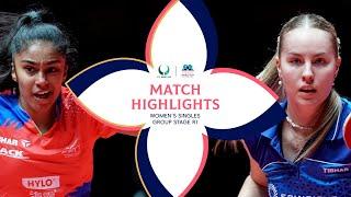Prithika Pavade vs Annett Kaufmann | Match Highlights | #ITTFWORLDCUP 2025