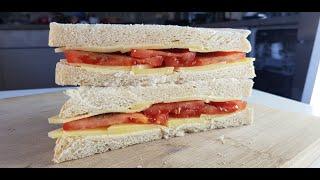 Simple and delicious cheese and tomato sandwich | Recipe