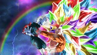 All the angels unite to kill Goku, who has achieved the highest level of Rainbow due to his danger