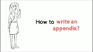 How to write an appendix? - MakeMyAssignments.com