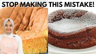 THIS is why your cakes are SINKING / FALLING / COLLAPSING