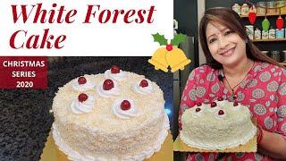 ഓവൻ ഇല്ലാതെ എളുപ്പത്തിൽ ഒരു WHITE FOREST CAKE | No Oven Homemade White Forest Cake