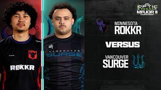 @ROKKRMN vs @VancouverSurge | Major II Qualifiers | Week 4 Day 3