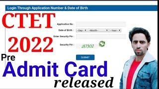 CTET 2022 Admit Card Released | CTET Admit Card आ गए। Pre Admit Card| CTET Preparation in Hindi