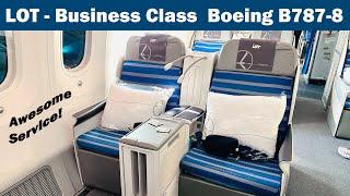 Polish Hospitality – LOT Business Class Boeing B787-8 – Warsaw to Toronto