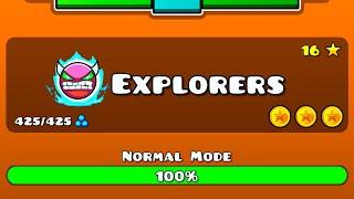 Explorers 100% (Demon) by MathisCreator & SwitchstepGD (Explorers Fanmade) - Geometry Dash 2.2