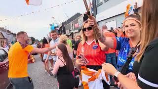Lurgan celebrates Armagh win against Galway in the All Ireland Gaelic football match 2024