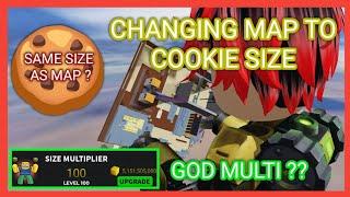 SIZE MULTIPLIER 100 ?? HOW MANY MAP CAN I EAT BEFORE GETTING MAX ON EAT THE WORLD ROBLOX