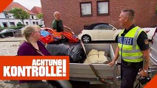 Fällt die Hüpfburg vom Anhänger? Mangelnde Sicherung! | 1/2 | Kabel Eins | Achtung Kontrolle